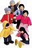 Набор мини-кукол Счастливая азиатская семья  - миниатюра №1